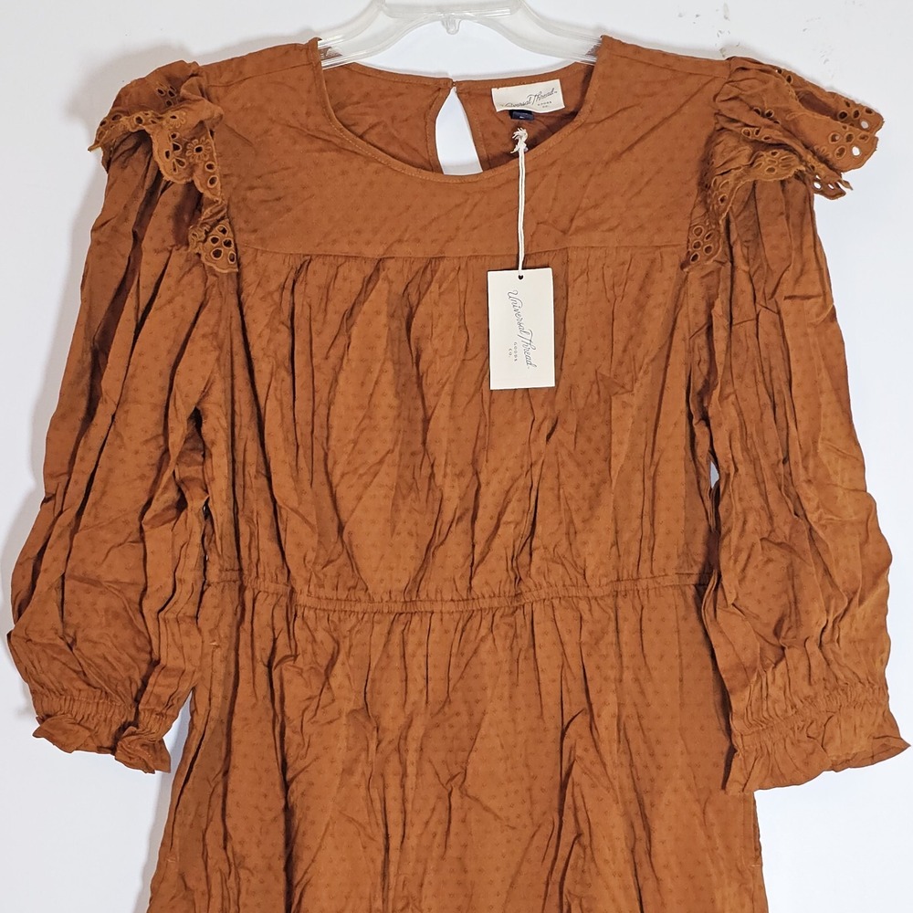 Universal Thread Brown Ruffle Dress - Picture 2 of 16